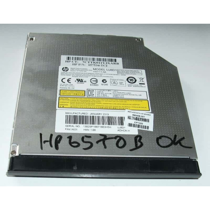Записвачка Panasonic / Matsushita UJ8D1 DVD±RW SATA за HP ProBook 6570b