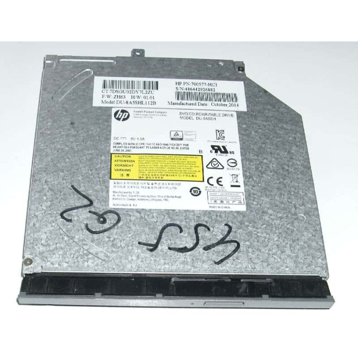 Записвачка Lite-ON DVD±RW SATA Slim за HP Probook 450 G2 455 G2