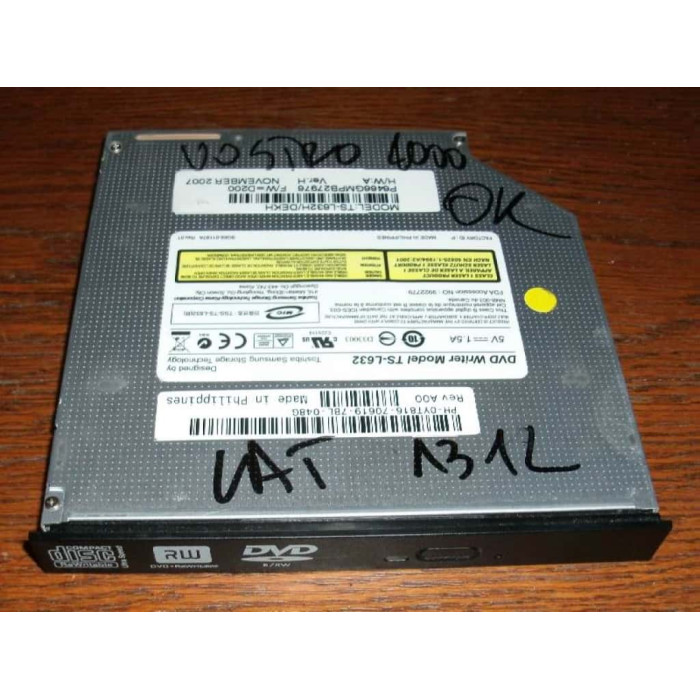 Записвачка Toshiba Samsung TS-L632 8x DVD±RW DL за Dell Vostro 1000 Latitude 131L