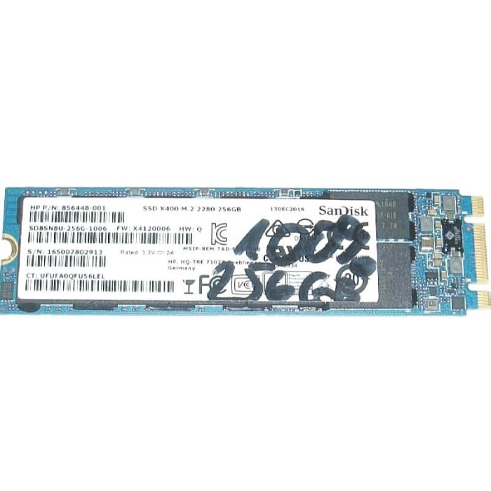 SanDisk X400 256GB SSD M.2 2280 SATA PCIe Solid State Drive