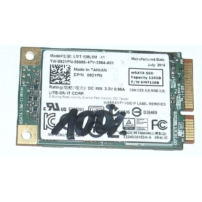 Lite-On 128GB 6Gb/S MSATA Solid State Drive