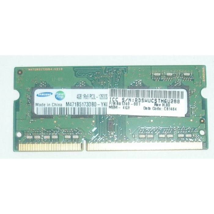 Samsung 4GB PC3L-12800s DDR3-1600Mhz SODIMM