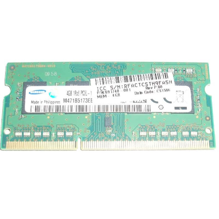 Samsung 4GB PC3L-12800s DDR3-1600Mhz SODIMM