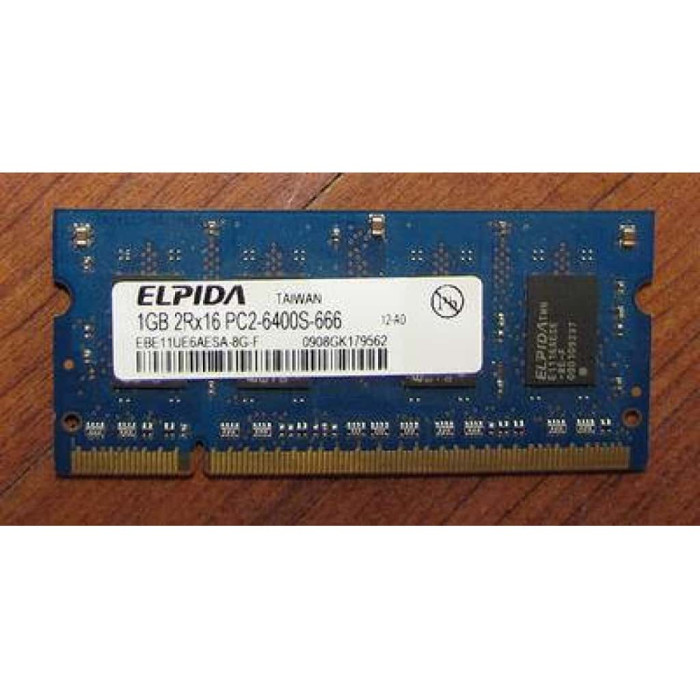 Elpida 1GB DDR2 800MHz PC2-6400s-666 SoDimm