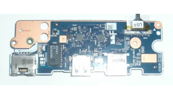 Платка с бутон за пускане, LAN и USB портове за Lenovo ThinkPad E590 E595