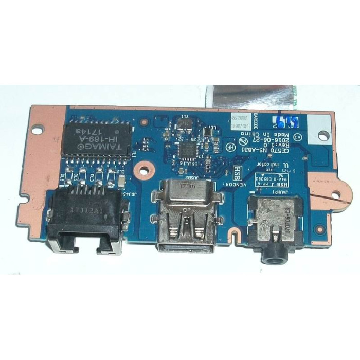 Платка с USB порт, аудио жак и LAN за Lenovo ThinkPad E570
