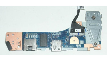 Платка с бутон за пускане, LAN и USB портове за Lenovo Thinkpad E480