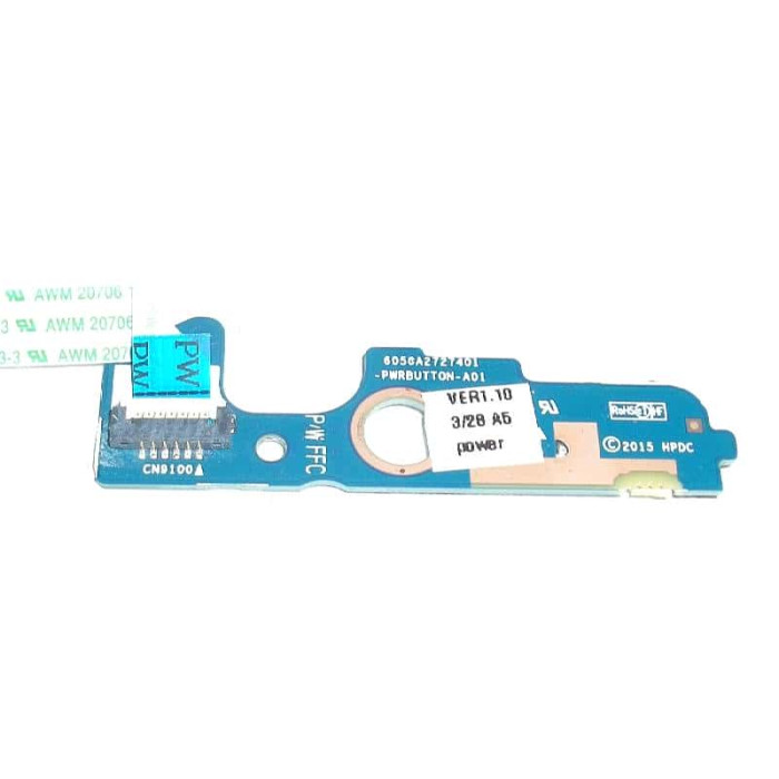 Платка с бутон за пускане за HP EliteBook 850 G3 850 G4