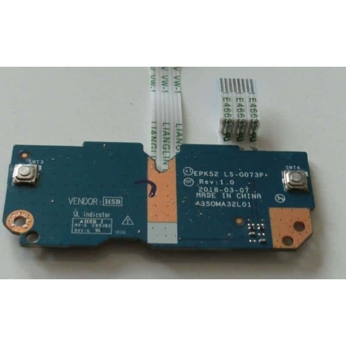 Платка с бутони за тъчпад за HP 15-DA 15-DB 15-DR 250 G7 255 G7