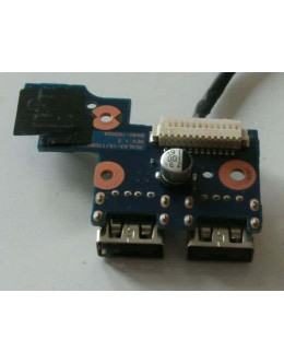 Платка с 2 USB порта и бутон за пускане за Samsung NP300E5C