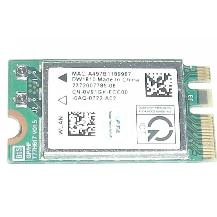 Wifi адаптер Qualcomm Atheros QCNFA335 BN+BT4.0 PCIE M.2 за Dell Vostro 3501