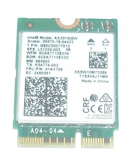 Wifi адаптер Intel ax201ngw WiFi 6, 2.4Gbps, 802.11ax, M.2 за HP ProBook 450 G7 455 G7