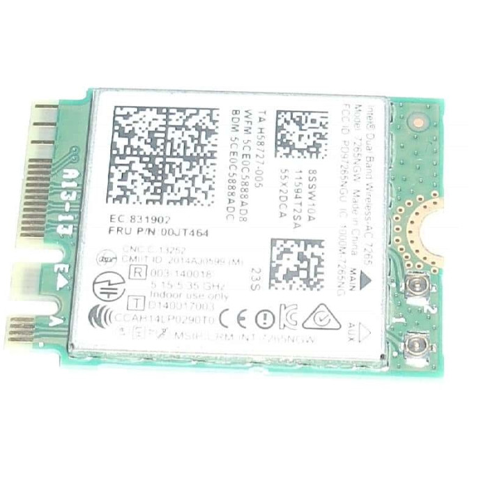 Wifi адаптер Intel Dual Band Wireless-AC 7265 802.11ac за Lenovo Thinkpad X240 X250 T450 Yoga 12