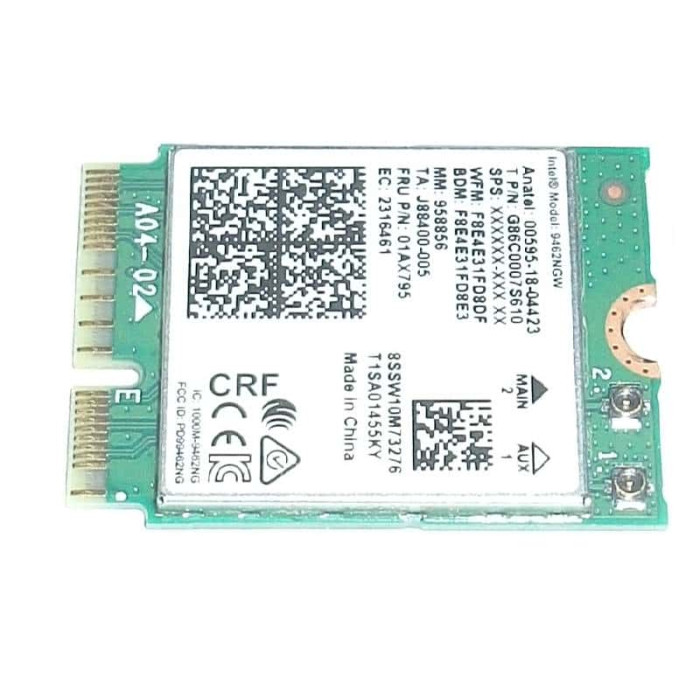 Wifi адаптер Intel 9462NGW Dual Band Wireless-AC 9462 CNVio M.2 802.11ac WLAN Bluetooth 5.1 от Lenovo IdeaPad 1 - 14IGL05