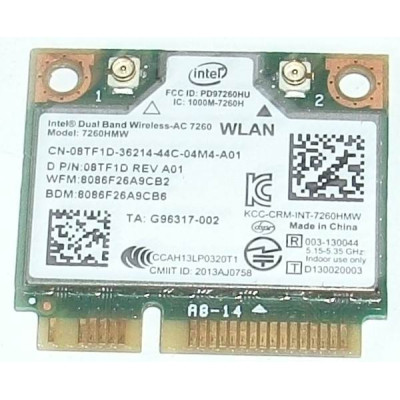 Intel 7260HMW Wireless-AN 7260 Network Adapter PCI Express Half Mini Card 802.11 AC за Dell Latitude E7440