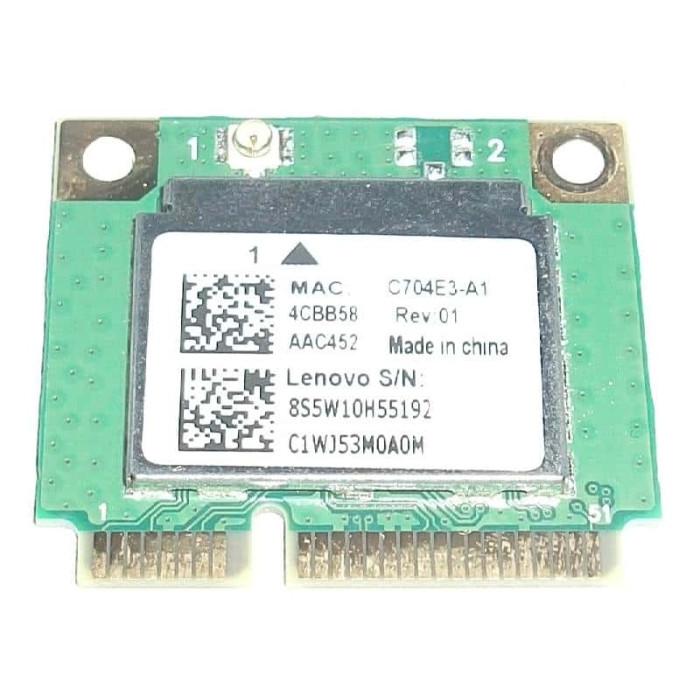 Wifi адаптер RealTek RTL8821AE 802.11a/b/g/n/ac Wireless Bluetooth 4.0 PCIe Half за Lenovo Ideapad 100-15iby