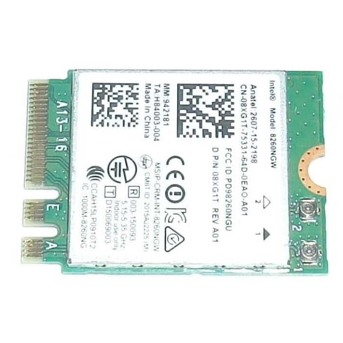 Wifi адаптер Intel Dual Band Wireless-AC 8260ngw 802.11ac от Dell Latitude E5270 E5470 E7470