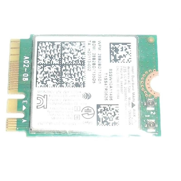 Intel 7260HMW Dual Band Wireless-AC 7260 Network Adapter PCI Express Half Mini Card 802.11 b/a/g/n/ac  за Lenovo ThinkPad T440 T540p
