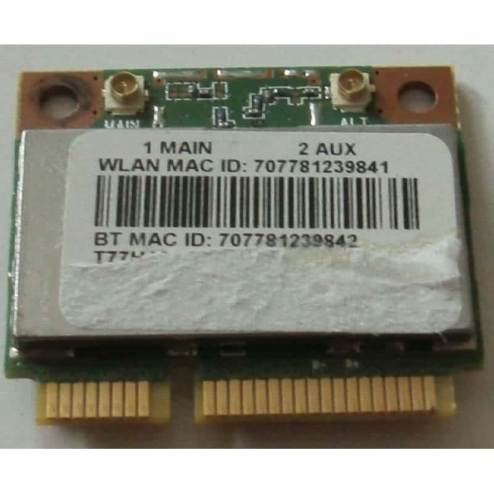 Wifi адаптер Qualcomm Atheros model QCWB335 Half Mini PCI Card за Acer Aspire E5-511 ES1-520 ES1-521 ES1-522 E5-571