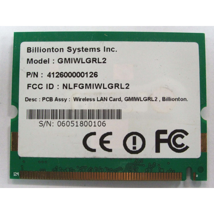 Wifi адаптер Billionton GMIWLGRL2 802.11b/g Wireless LAN Mini-PCI
