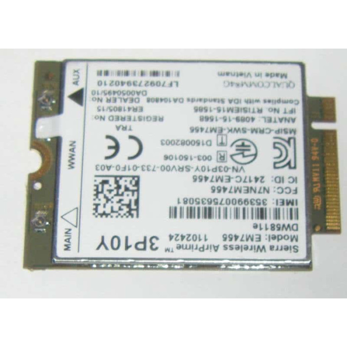 Модем Dell Wireless EM7455 LTE 4G NGFF от Dell Latitude E5270 E7270