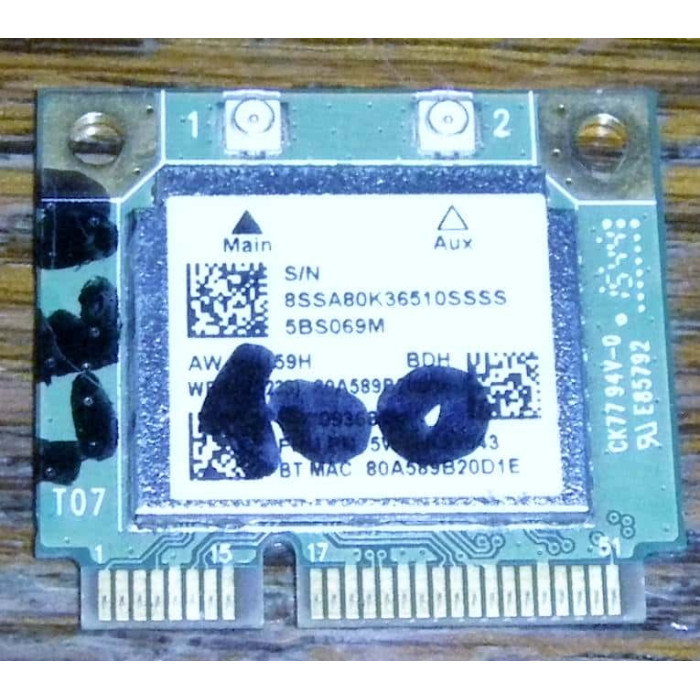 Wifi адаптер Azurewave AW-NB159H + Bluetooth 4.0 Mini PCI от Lenovo IdeaPad 100