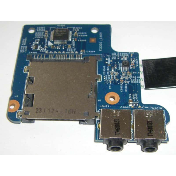 Платка с четец за карти и аудио жакове за HP ProBook 4540s