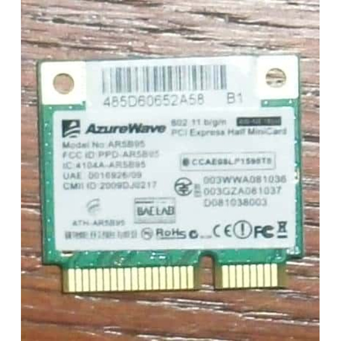 Wifi адаптер Azurewave AR5B95 за MSI U135DX A6200 Samsung R519 Acer Aspire One 533 532 D250 NAV50 Sony Vaio VPCEB4Z1E